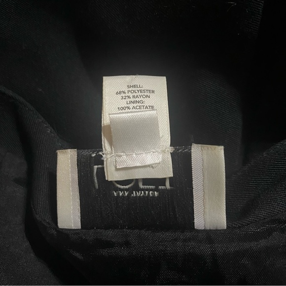 Ann Taylor LOFT Black White Embroidered Side Zip A Line Skirt - Picture 6 of 6